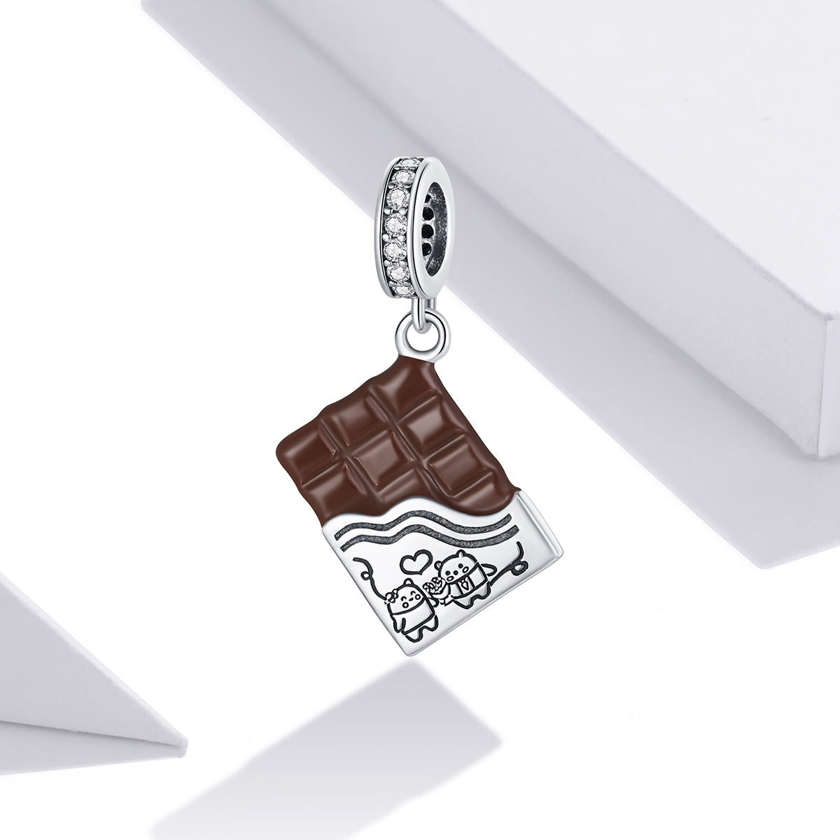 Sylvory 925 Sterling Silver Chocolate Bliss Charm