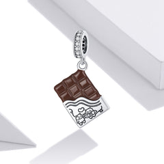 Sylvory 925 Sterling Silver Chocolate Bliss Charm