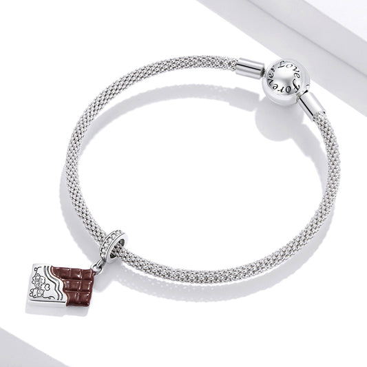 Sylvory 925 Sterling Silver Chocolate Bliss Charm