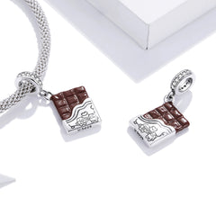 Sylvory 925 Sterling Silver Chocolate Bliss Charm