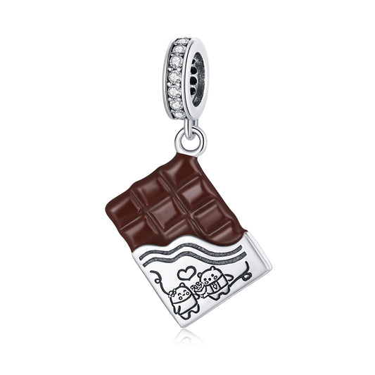 Sylvory 925 Sterling Silver Chocolate Bliss Charm