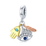 Sylvory 925 Sterling Silver Talisman Trio Charm