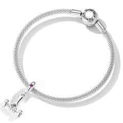 Sylvory 925 Sterling Silver Fitness Grip Charm