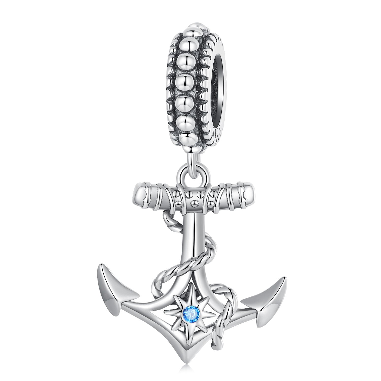 Sylvory 925 Sterling Silver Captivating Anchor Charm