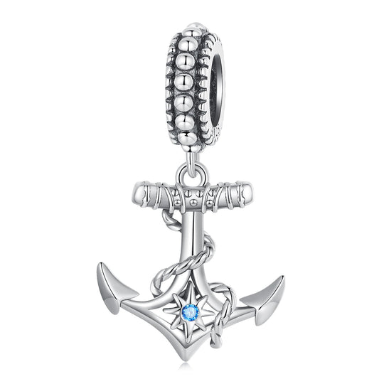 Sylvory 925 Sterling Silver Captivating Anchor Charm