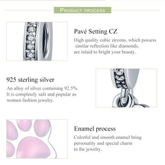 Sylvory 925 Sterling Silver Pawsome Bone Charm