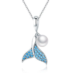 Sylvory 925 Sterling Silver Mermaid's Tear Charm