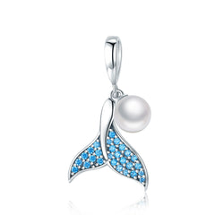 Sylvory 925 Sterling Silver Mermaid's Tear Charm