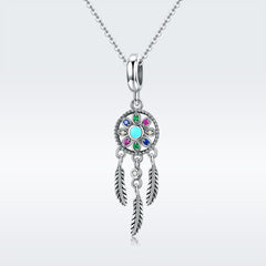 Sylvory 925 Sterling Silver Dreamcatcher Charm