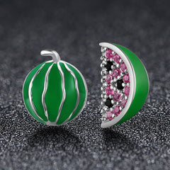 Sylvory 925 Sterling Silver Watermelon Whimsies Studs