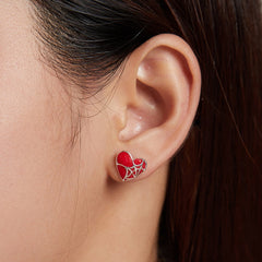 Sylvory 925 Sterling Silver Heartweb Treasures studs