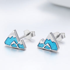 Sylvory 925 Sterling Silver Mountain Majesty Studs