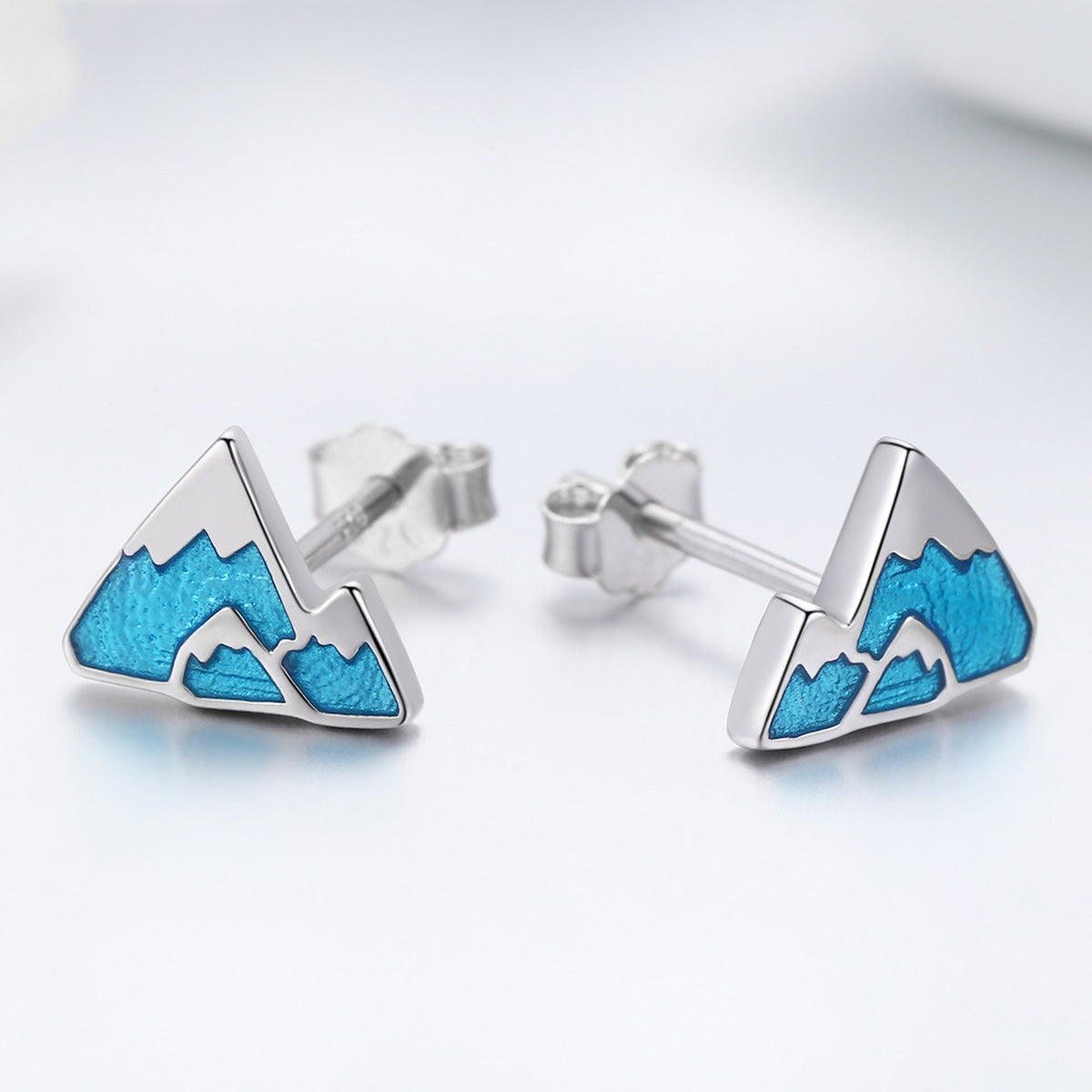 Sylvory 925 Sterling Silver Mountain Majesty Studs