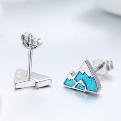 Sylvory 925 Sterling Silver Mountain Majesty Studs