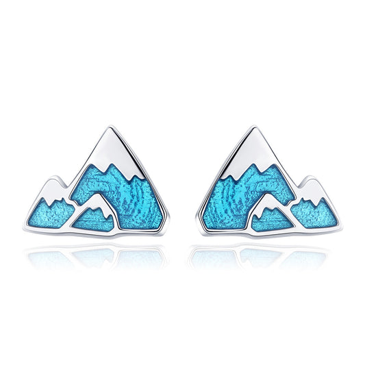 Sylvory 925 Sterling Silver Mountain Majesty Studs