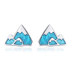 Sylvory 925 Sterling Silver Mountain Majesty Studs