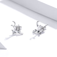 Sylvory 925 Sterling Silver Majestic Antlers Studs