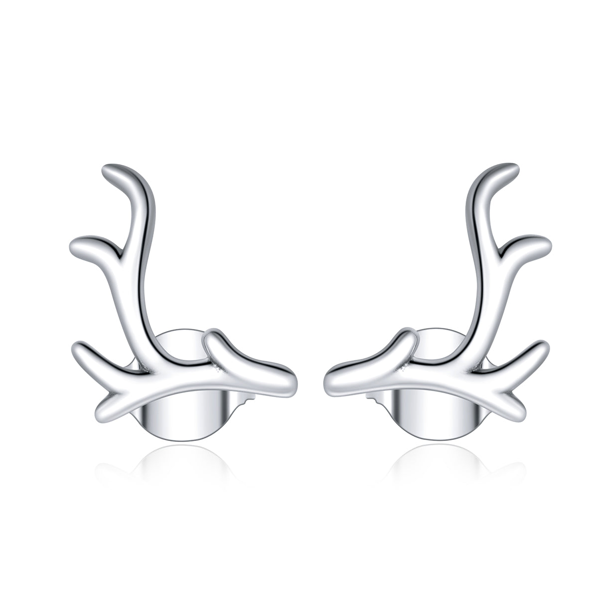 Sylvory 925 Sterling Silver Majestic Antlers Studs