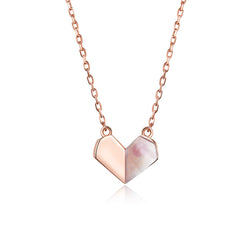 Sylvory 925 Sterling Silver Heart's Delight Necklace