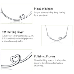 Sylvory 925 Sterling Silver Blissful Love Necklace