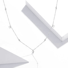 Sylvory 925 Sterling Silver Heart Cascade Necklace