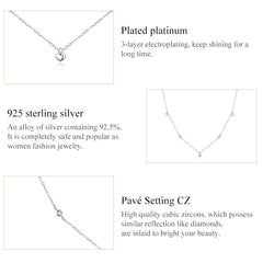 Sylvory 925 Sterling Silver Heart Cascade Necklace