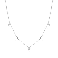 Sylvory 925 Sterling Silver Heart Cascade Necklace