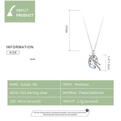 Sylvory 925 Sterling Silver Palette Passion Necklace