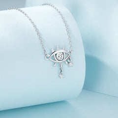 Sylvory 925 Sterling Silver Divine Eye Necklace