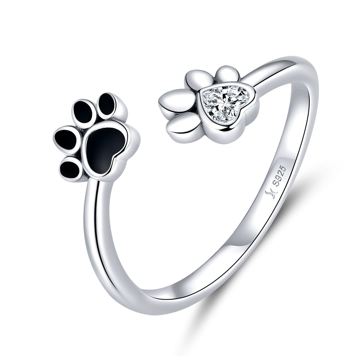 Sylvory 925 Sterling Silver Forever Pawed Ring