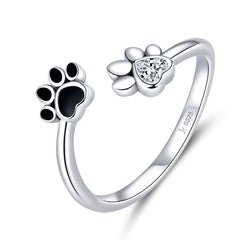 Sylvory 925 Sterling Silver Forever Pawed Ring