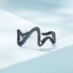 Sylvory 925 Sterling Silver Wonder Wave Ring