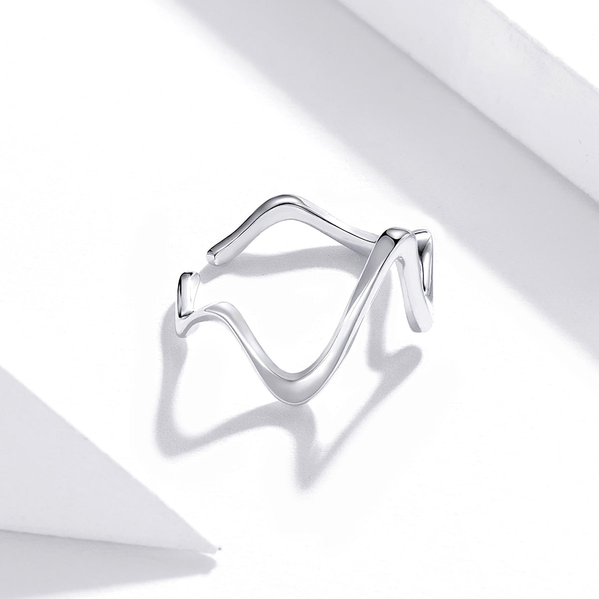 Sylvory 925 Sterling Silver Wonder Wave Ring