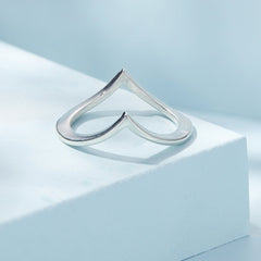 Sylvory 925 Sterling Silver Wishbone Affinity Ring